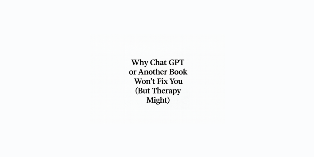 why chatgpt ir another book won't fix you